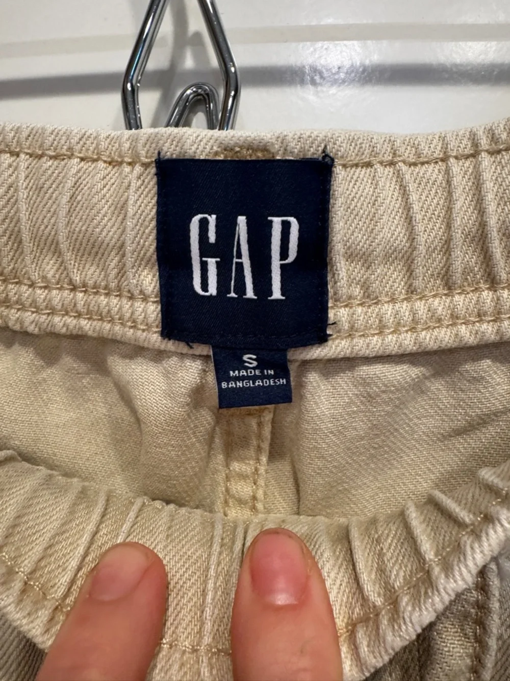 GAP mid rise easy baggy jeans - khaki bedrock beige - Picture 3 of 4